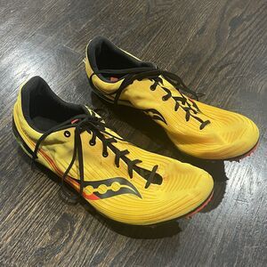 Saucony Spikes‎ Men's 10 Yellow Ballista MD Track and Field Sprinting Shoes